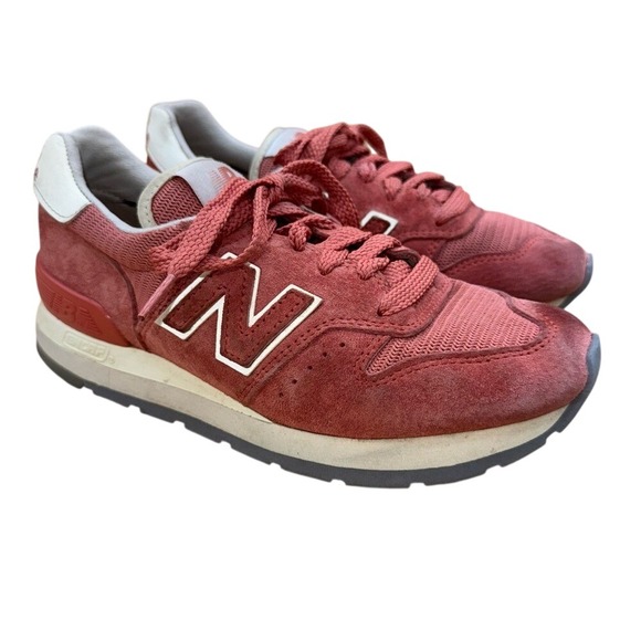 New Balance Shoes - New Balance 995 Mauve and Cream Suede Sneakers, Rare, Women's 7, EUC